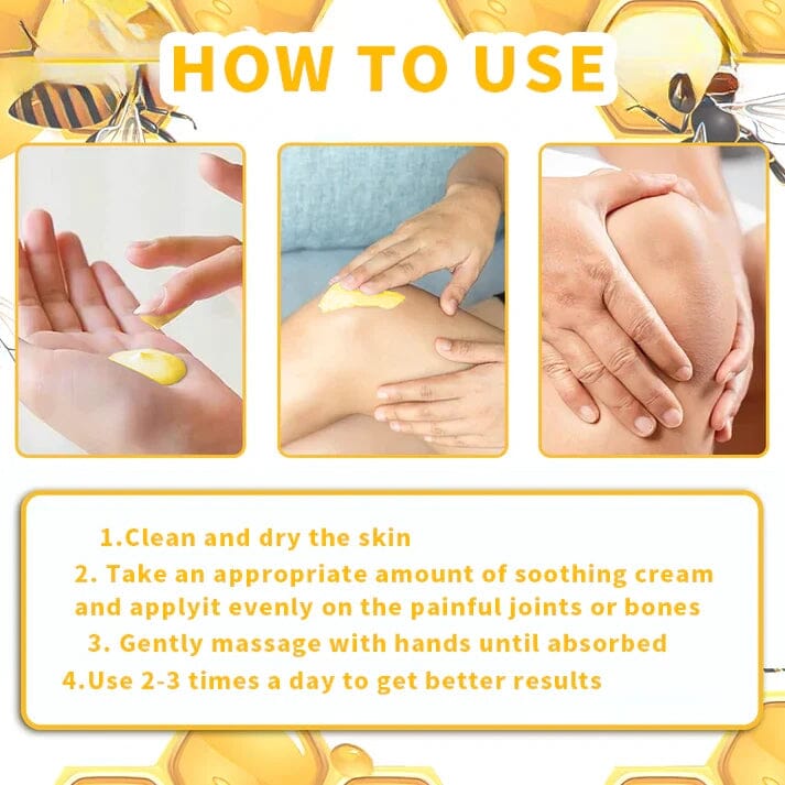 Flysmus™ Bee Venom Pain-Relief Bone Healing Cream(Specially for older adults & AOA recommends)🏆🐝