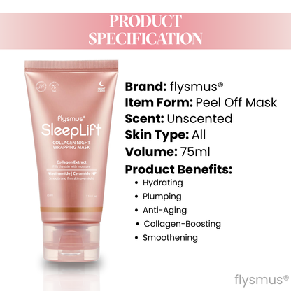 Flysmus® Sleep Lift Collagen Night Wrapping Mask